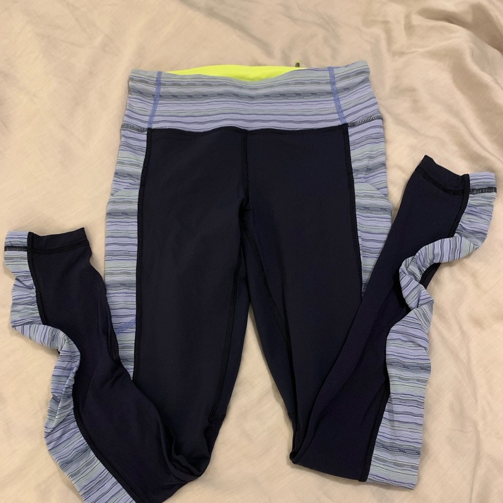 Lululemon Speed Tight Inkwell/Lullaby Twist Sz 4